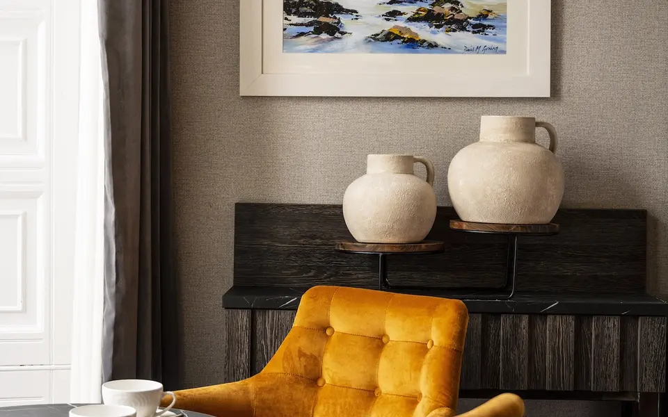 Skeabost House Hotel Deluxe Seating area copy