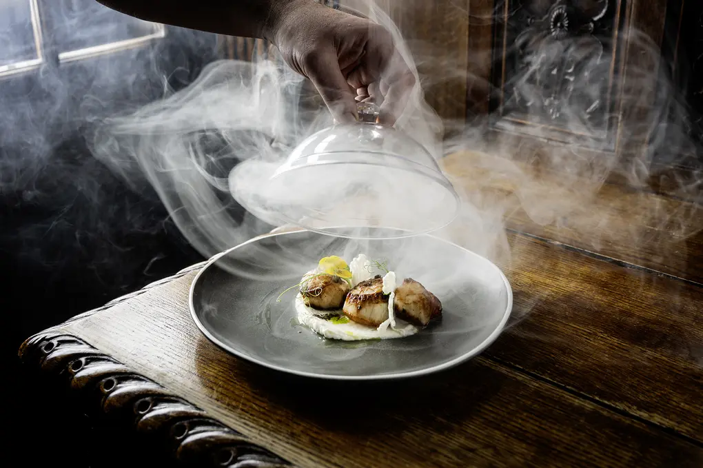 Skeabost House Hotel Smoked Scallops copy