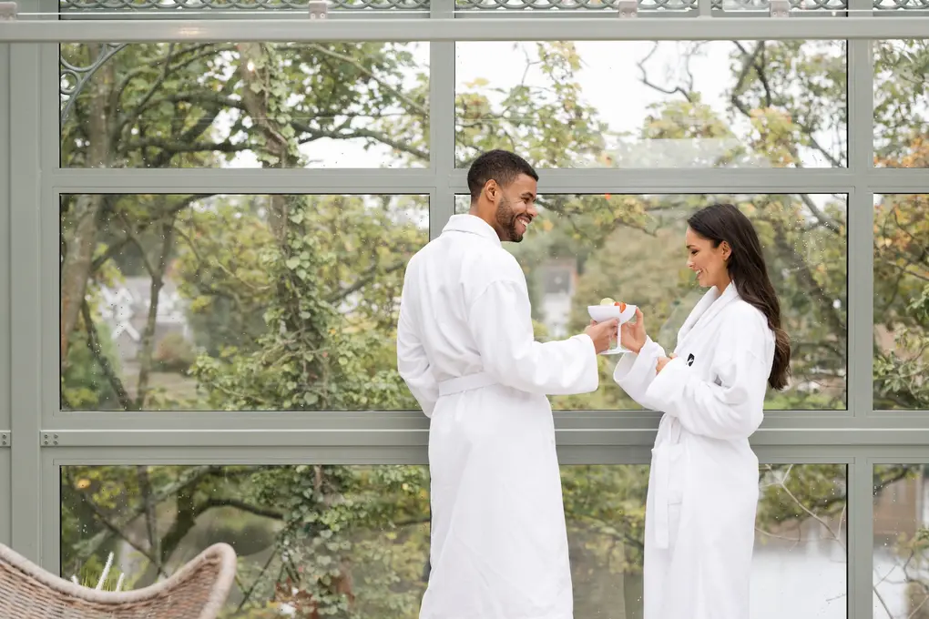 Lakeside heated pebble beach